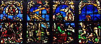 Stained glass windows in the Loch Family Chapel, baldung