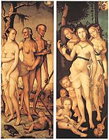Three Ages of Man and Three Graces, 1539, baldung