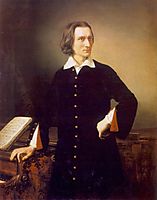 Portrait of Franz Liszt, 1847, barabas