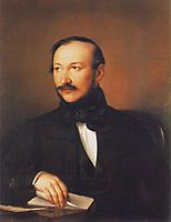 Portrait of Poet Mihály Vörösmarty, 1836, barabas