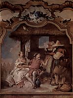 Angelica and Medorus accompanied by two peasants, 1757, battistatiepolo