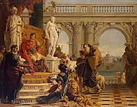 Maecenas Presenting the Liberal Arts to Emperor Augustus, 1743, battistatiepolo
