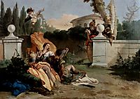 Rinaldo and Armida are surprised by Ubaldo and Carlo, 1755, battistatiepolo