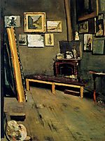 Studio of The Rue Visconti , 1867, bazille