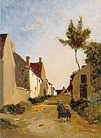 Village Street, 1865, bazille