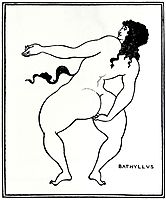 Bathyllus taking the pose, beardsley