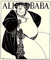 Cover Design for Ali Baba, 1897, beardsley