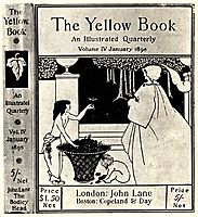 Design (unused) for the cover of Volume IV of -The Yellow Book-, beardsley