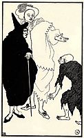 Don Juan, Sganarelle and the Beggar, 1896, beardsley