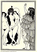 Lysistrata Haranguing the Athenian Women, beardsley