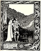 Sir Launcelot and the Witch Hellawes, beardsley