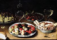 Still Life of Fruit, 1610, beert