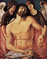 Dead Christ Supported by Angels, 1485, bellini
