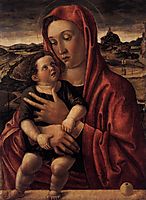 Madonna, with Child Standing on a Parapet, 1469, bellini