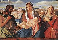 Madonna and Child with Saint John the Baptist and a Saint, 1500-1504, bellini