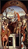St. Jerome, St. Christopher and St. Augustine, 1513, bellini