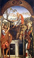 Sts Christopher, Jerome and Ludwig of Toulouse, 1513, bellini