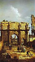 The Arch of Constantine, 1742, bellotto