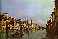 Arno in Florence, c.1742, bellotto