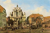 Carmelite Church in Warsaw, 1780, bellotto