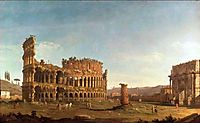 Colosseum and Arch of Constantine (Rome), c.1742, bellotto