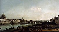 Dresden from the Right Bank of the Elbe, above the Augustusbrücke, 1747, bellotto