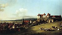 Fortress of Sonnenstein above Pirna, 1756, bellotto
