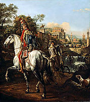 A Hussar on horseback, 1773, bellotto