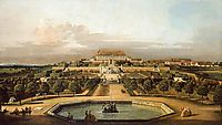The imperial summer residence, garden, 1758, bellotto