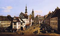 The Marketplace at Pirna, c.1760, bellotto
