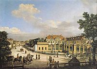 Mniszech Palace in Warsaw, 1779, bellotto