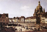 New Market Square in Dresden, 1750, bellotto