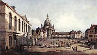 New Market Square in Dresden from the Jüdenhof, c.1750, bellotto