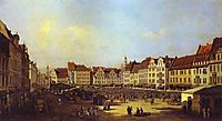 The Old Market Square in Dresden, c.1750, bellotto