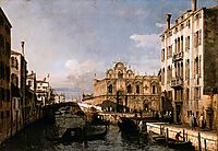 Rio dei Mendicanti and the Scuola di San Marco, 1738, bellotto