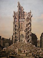 Ruins of Dresden-s Kreuzkirche, 1765, bellotto