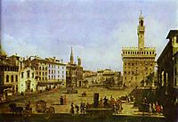 Signoria Square in Florence, c.1741, bellotto