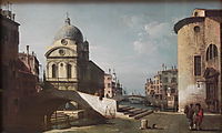 Venetian Capriccio, View of Santa Maria dei Miracoli, c.1740, bellotto