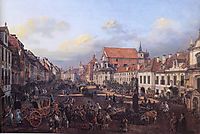 View of Cracow Suburb leading to the Castle Square, 1774, bellotto