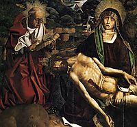 Pietà of Canon Luis Desplá (detail), 1490, bermejo