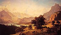 Bernese Alps, as Seen near Kusmach, 1859, bierstadt
