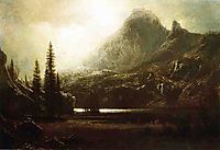 By a Mountain Lake, bierstadt