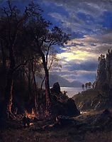 The Campfire, bierstadt