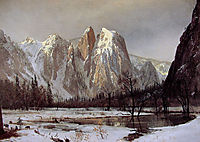 Cathedral Rock, Yosemite Valley, California, 1872, bierstadt