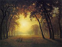 Deer in a Clearing, bierstadt
