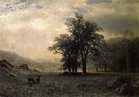 Deer in a Landscape, bierstadt