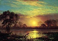 Evening, Owens Lake, California, bierstadt