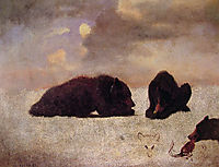 Grizzly Bears, c.1859, bierstadt