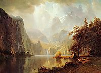 In the Mountains, 1867, bierstadt