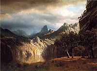 In Western Mountains, bierstadt